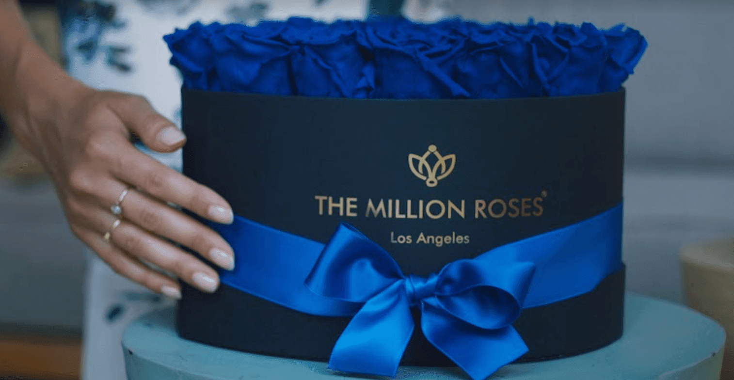 Virgo Flowers - Rounded Rose Box - The Million Roses®