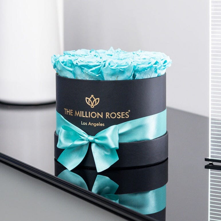 Classic Caja Negra | Rosas Azul Tiffany