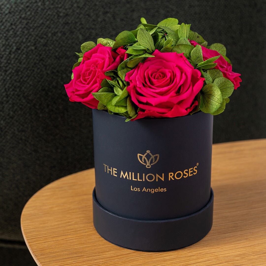 Basic Black Garden Box | Hot Pink Roses