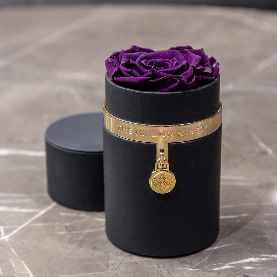 One in a Million™ Caja Redonda Negra | Charm Edition | Rosa Morado Brillante