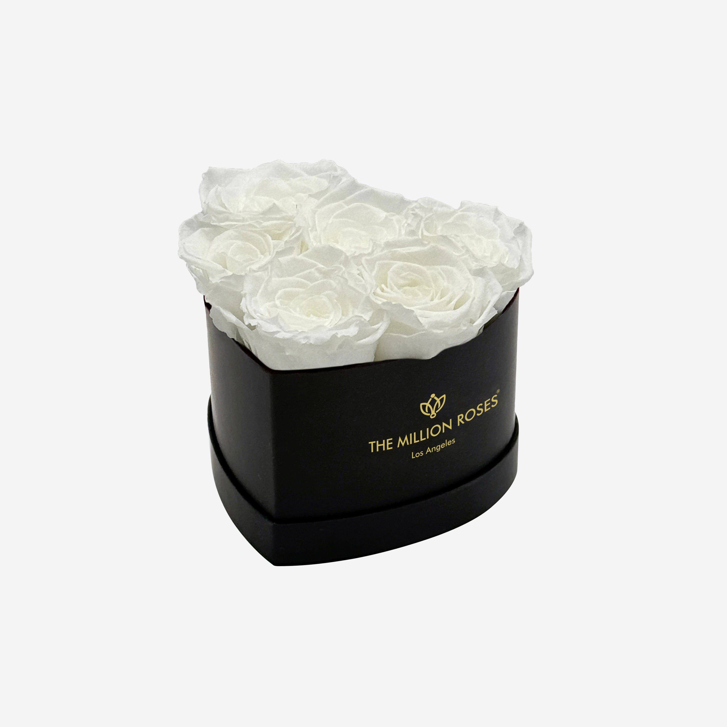 Baby Heart Black Box | White Roses