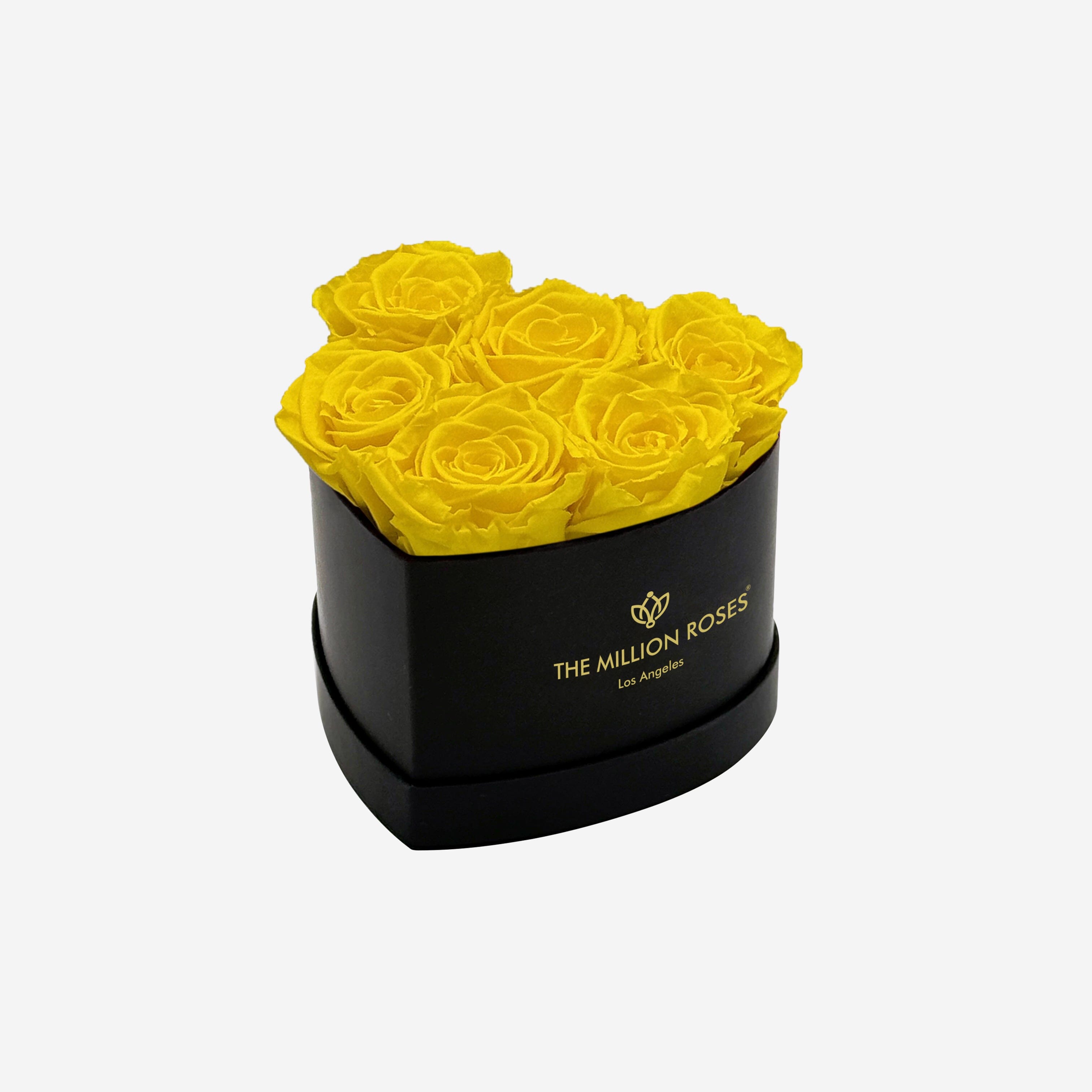 Baby Heart Black Box | Yellow Roses