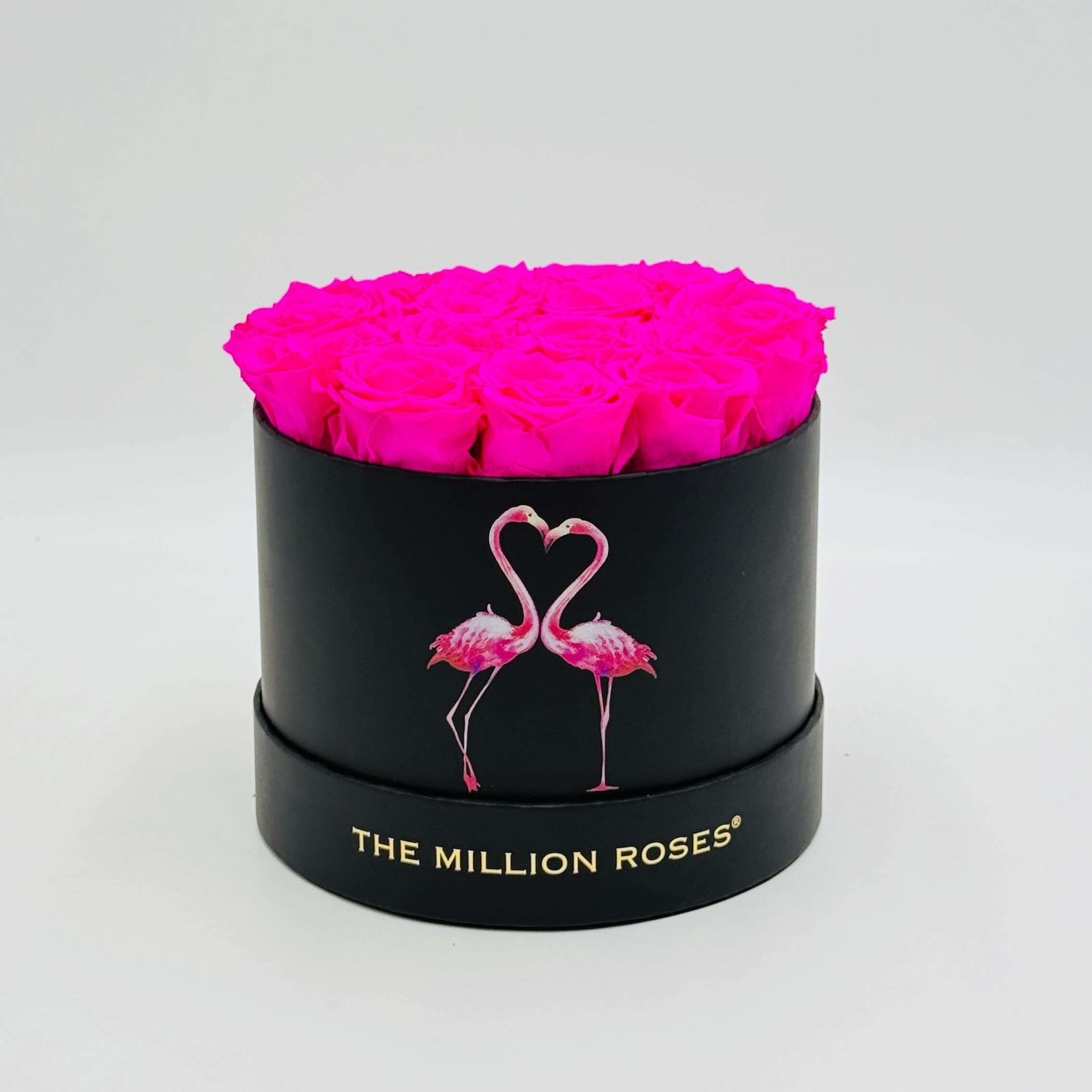 Classic Black Box | Flamingo Edition | Neon Pink Roses