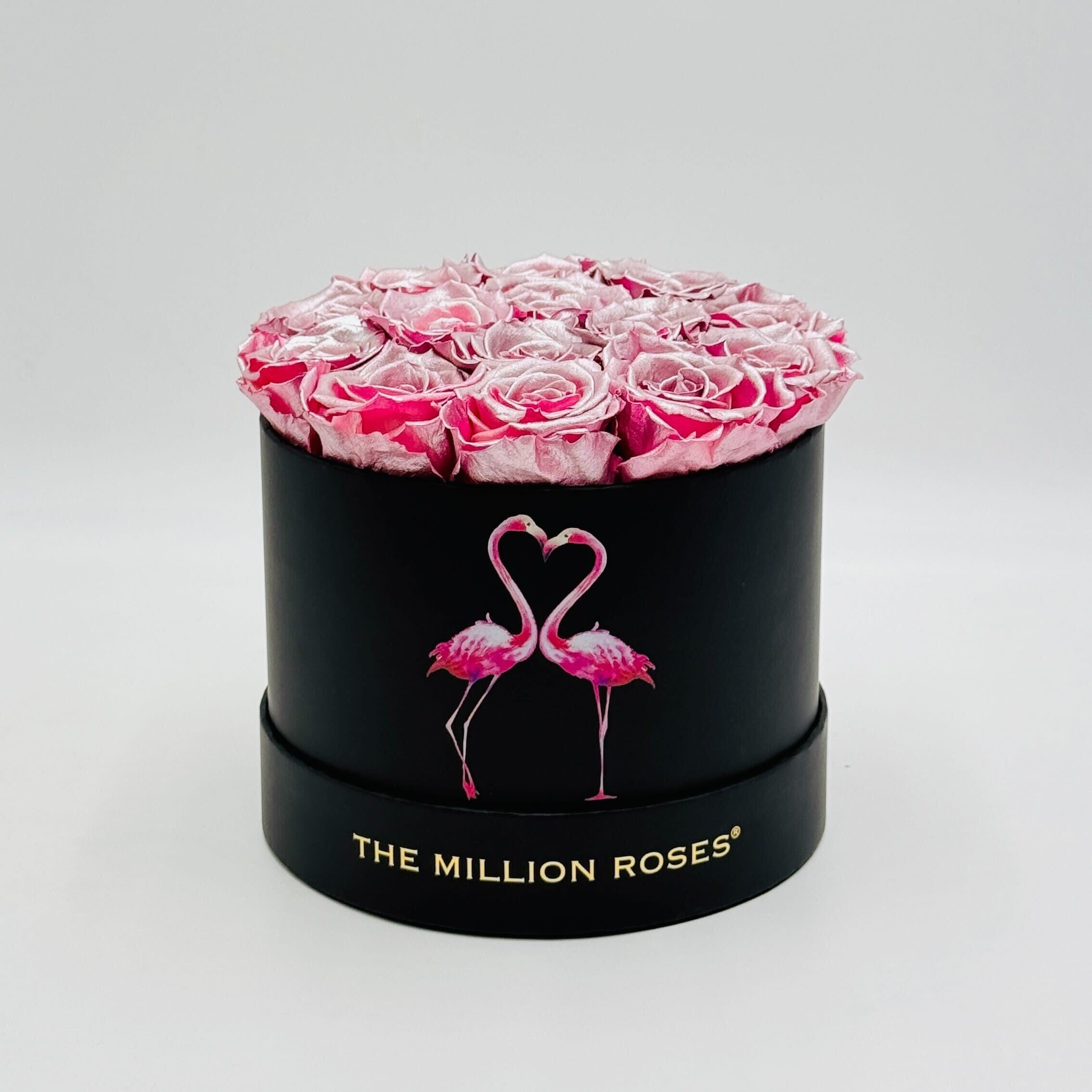 Classic Black Box | Flamingo Edition | Pink Gold Roses