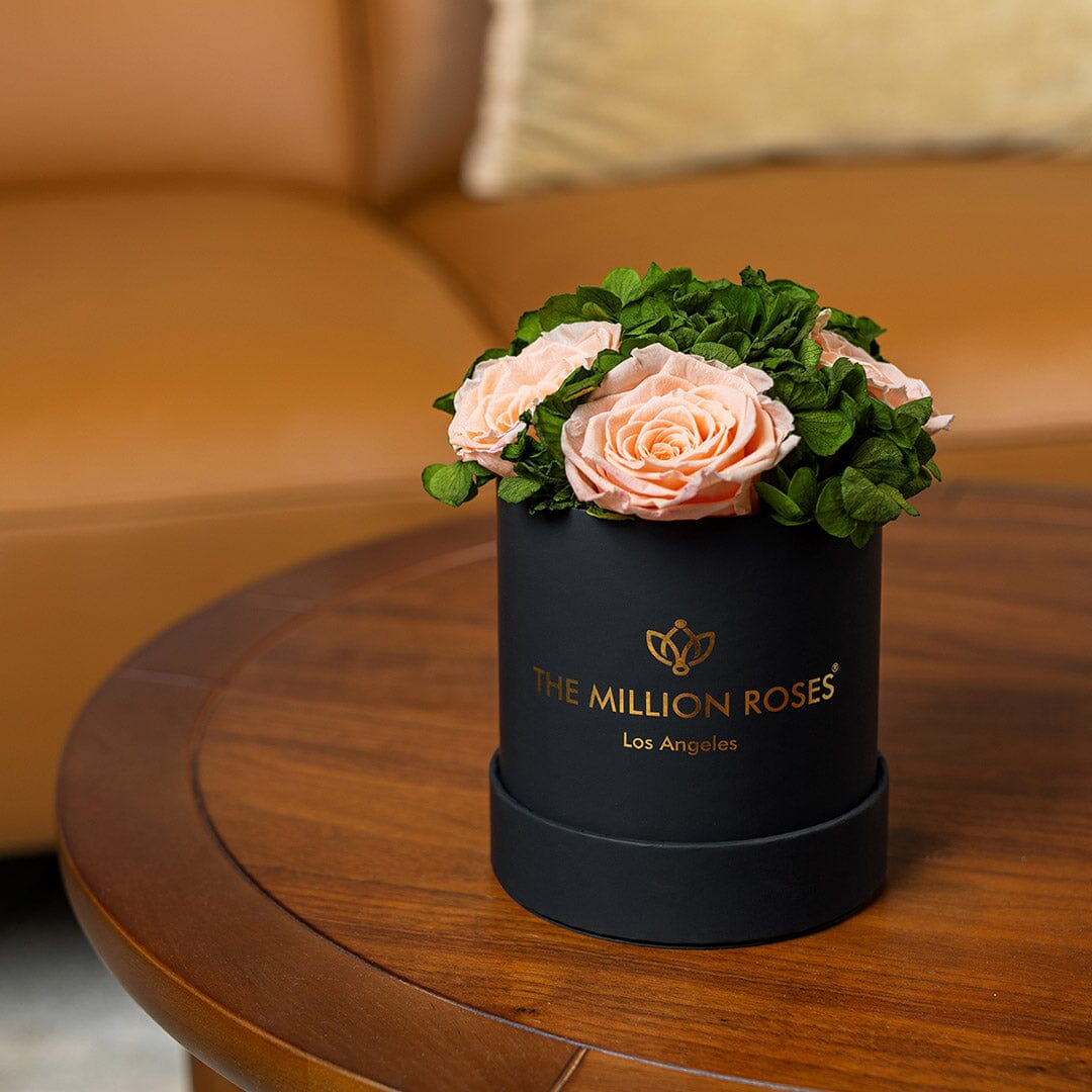 Basic Black Garden Box | Peach Roses