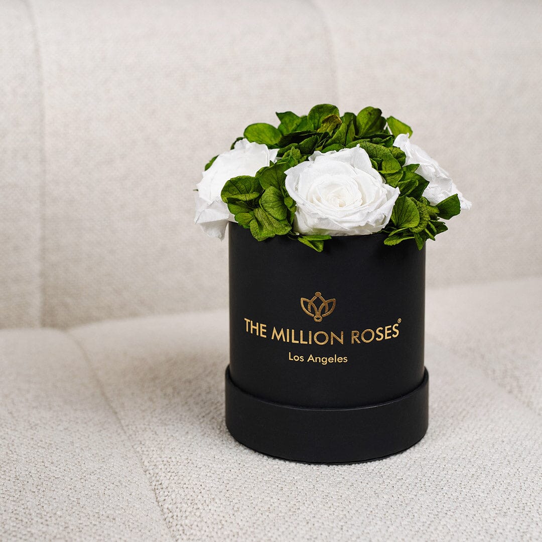 Basic Black Garden Box | White Roses