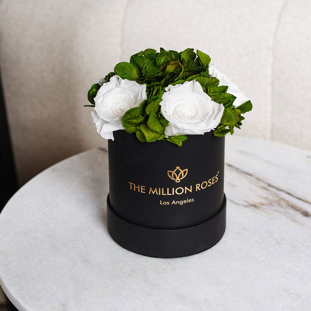 Basic Black Garden Box | White Roses