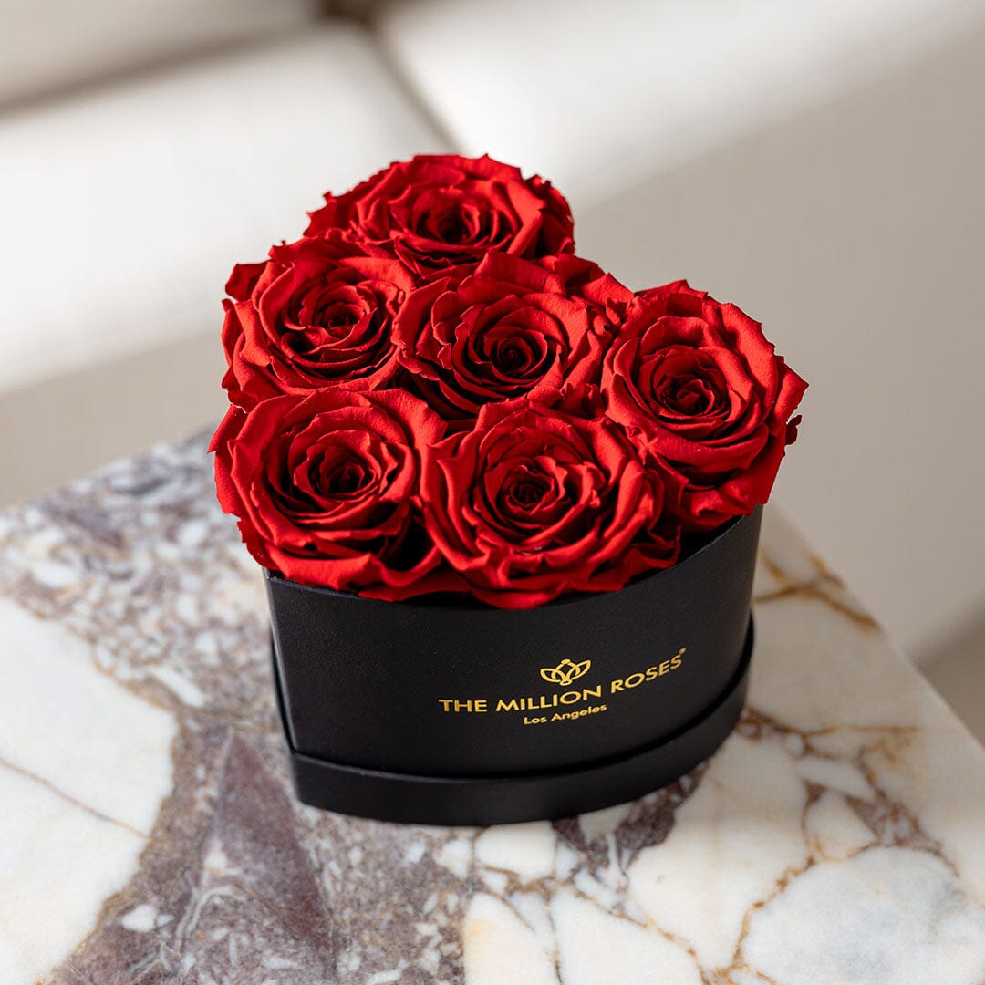 Baby Heart Black Box | Red Roses