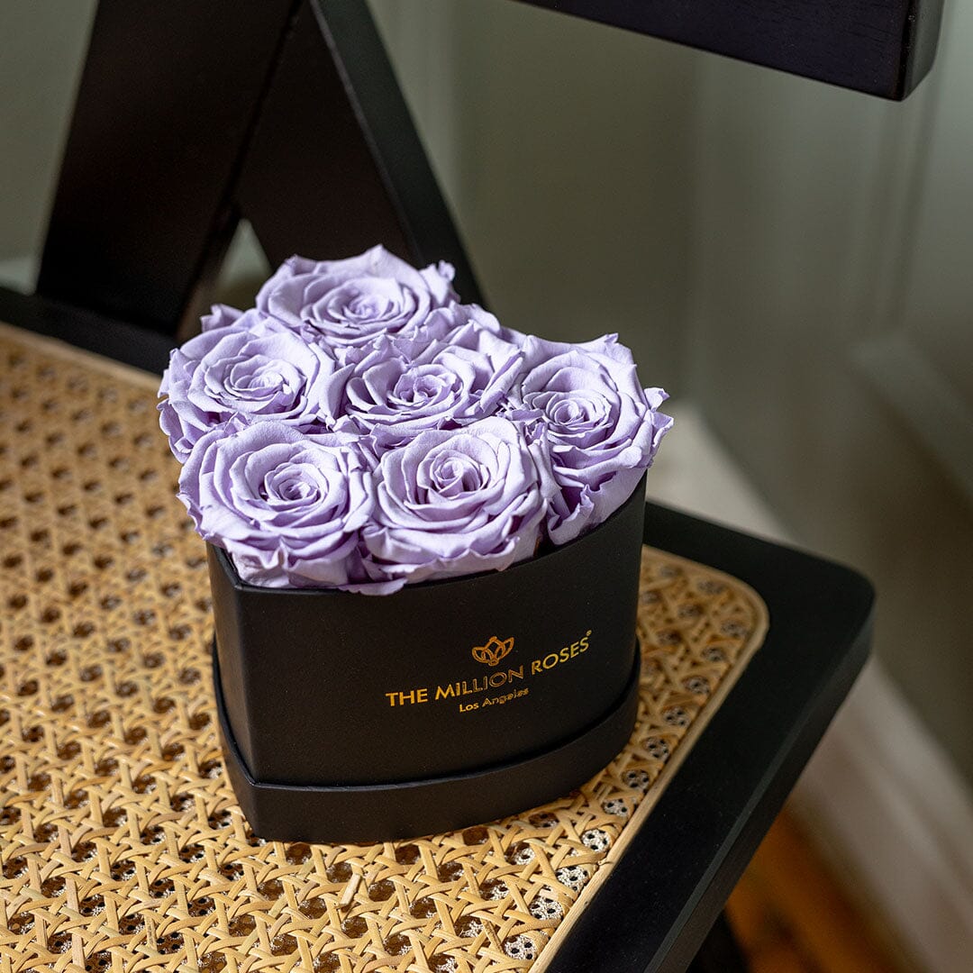 Baby Heart Black Box | Lavender Roses