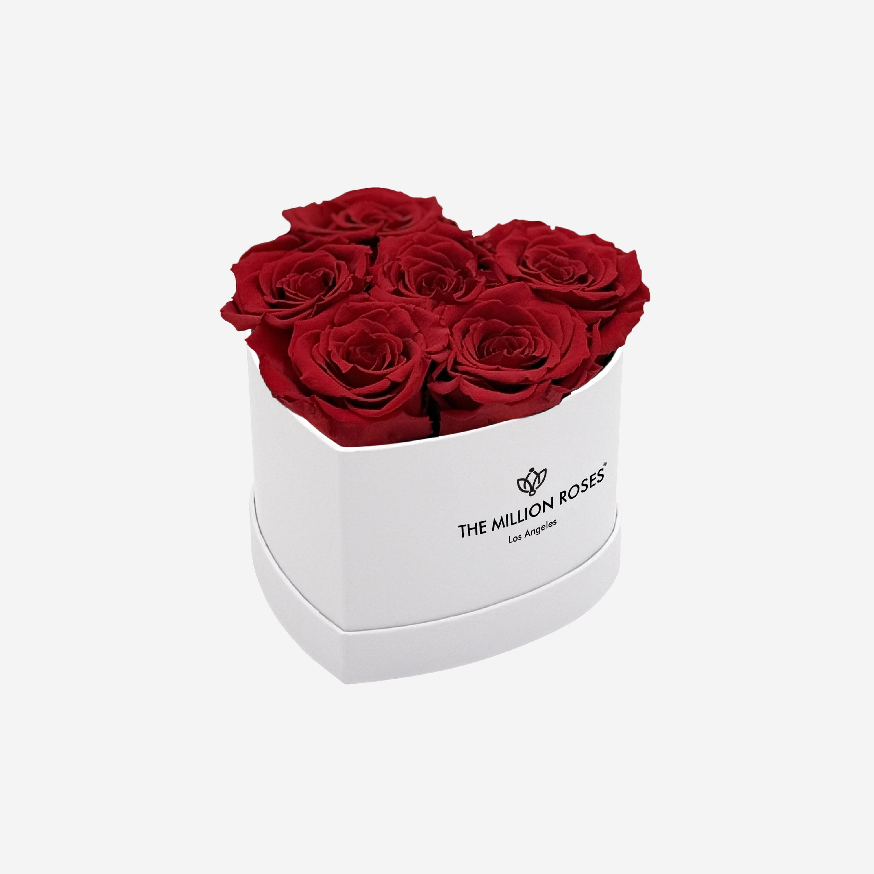 Baby Heart White Box | Red Roses