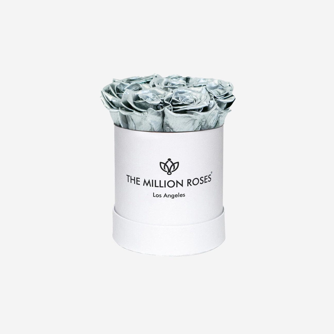 Basic White Box | Silver Roses - The Million Roses