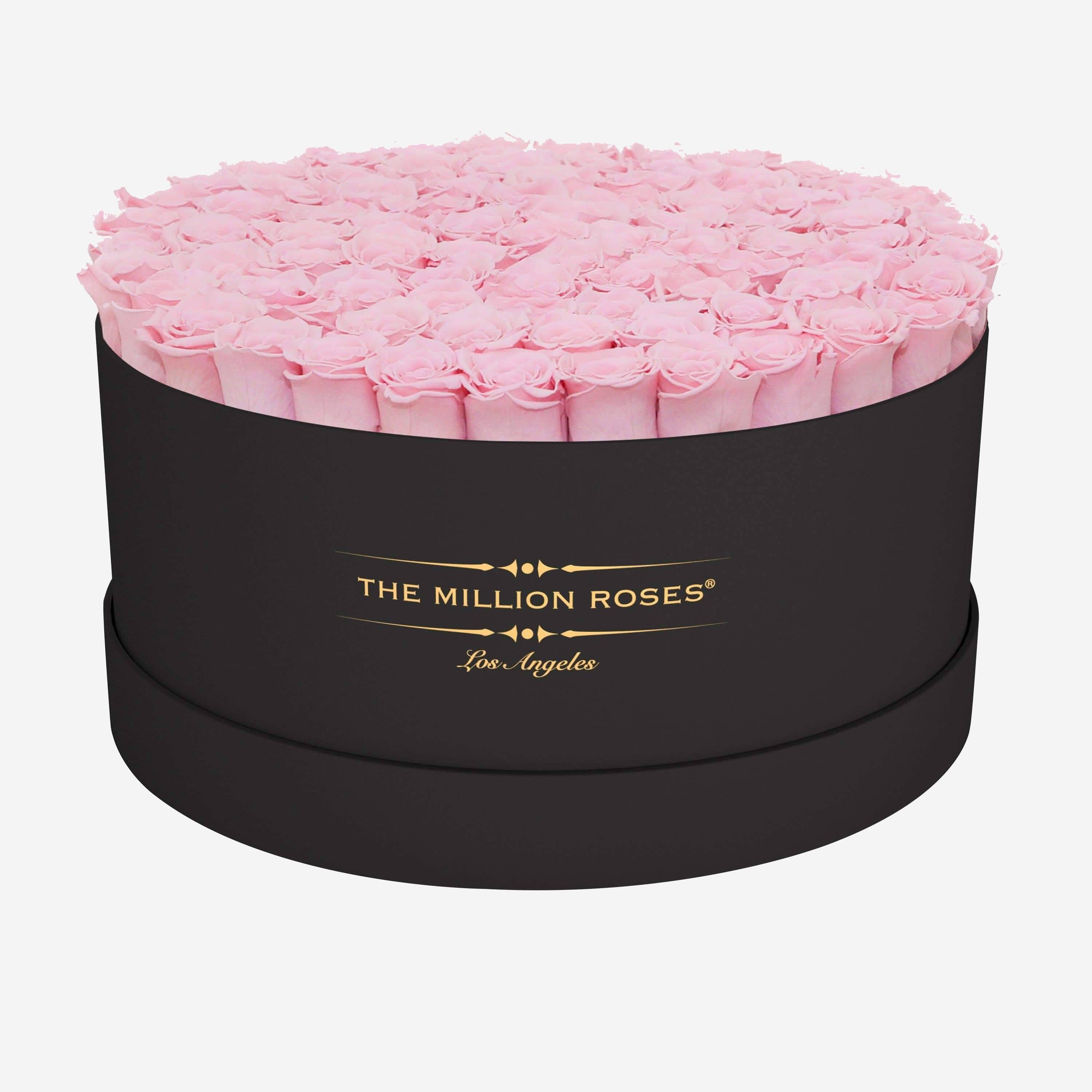 Deluxe Black Box | Light Pink Roses - The Million Roses