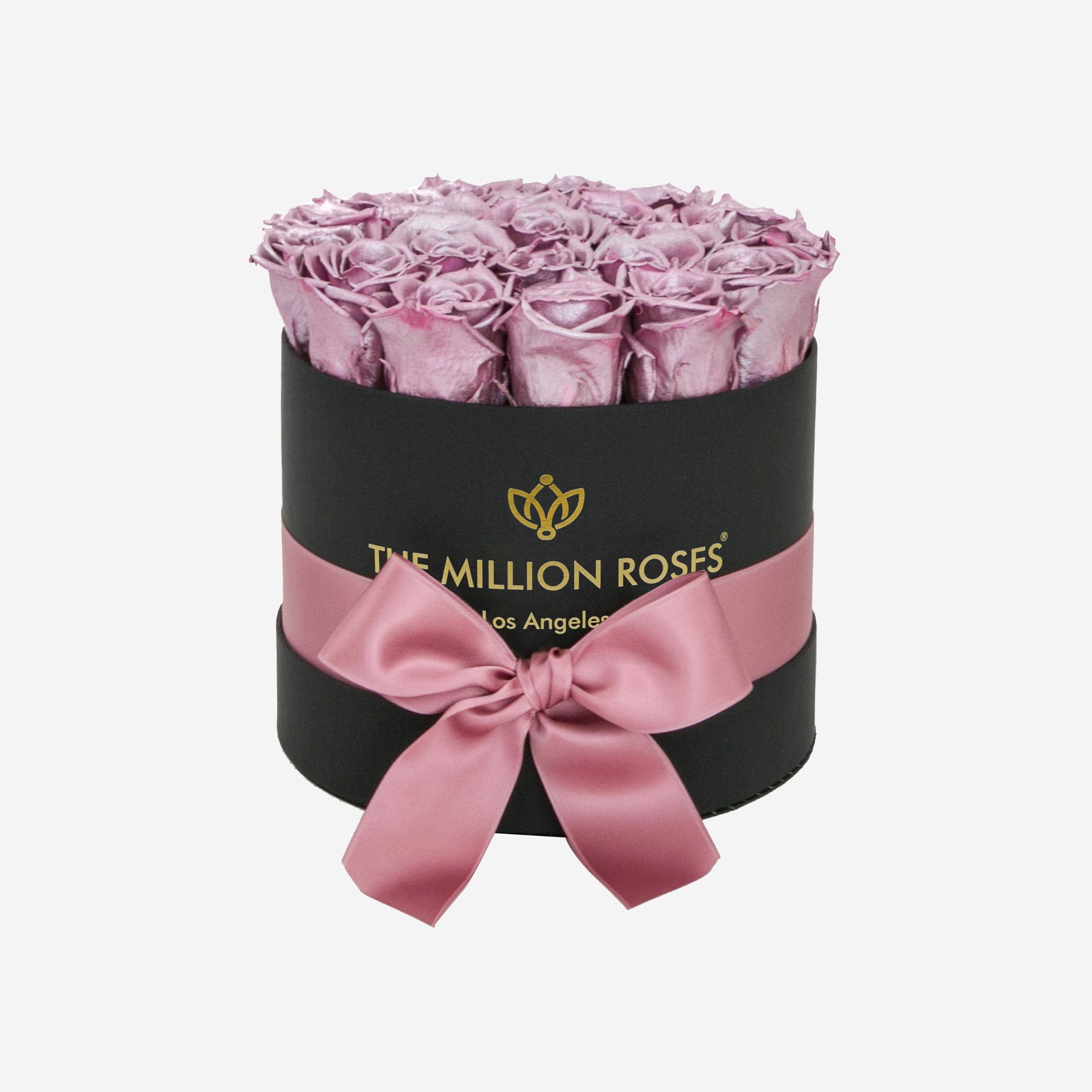 Classic Black Box | Pink Gold Roses - The Million Roses