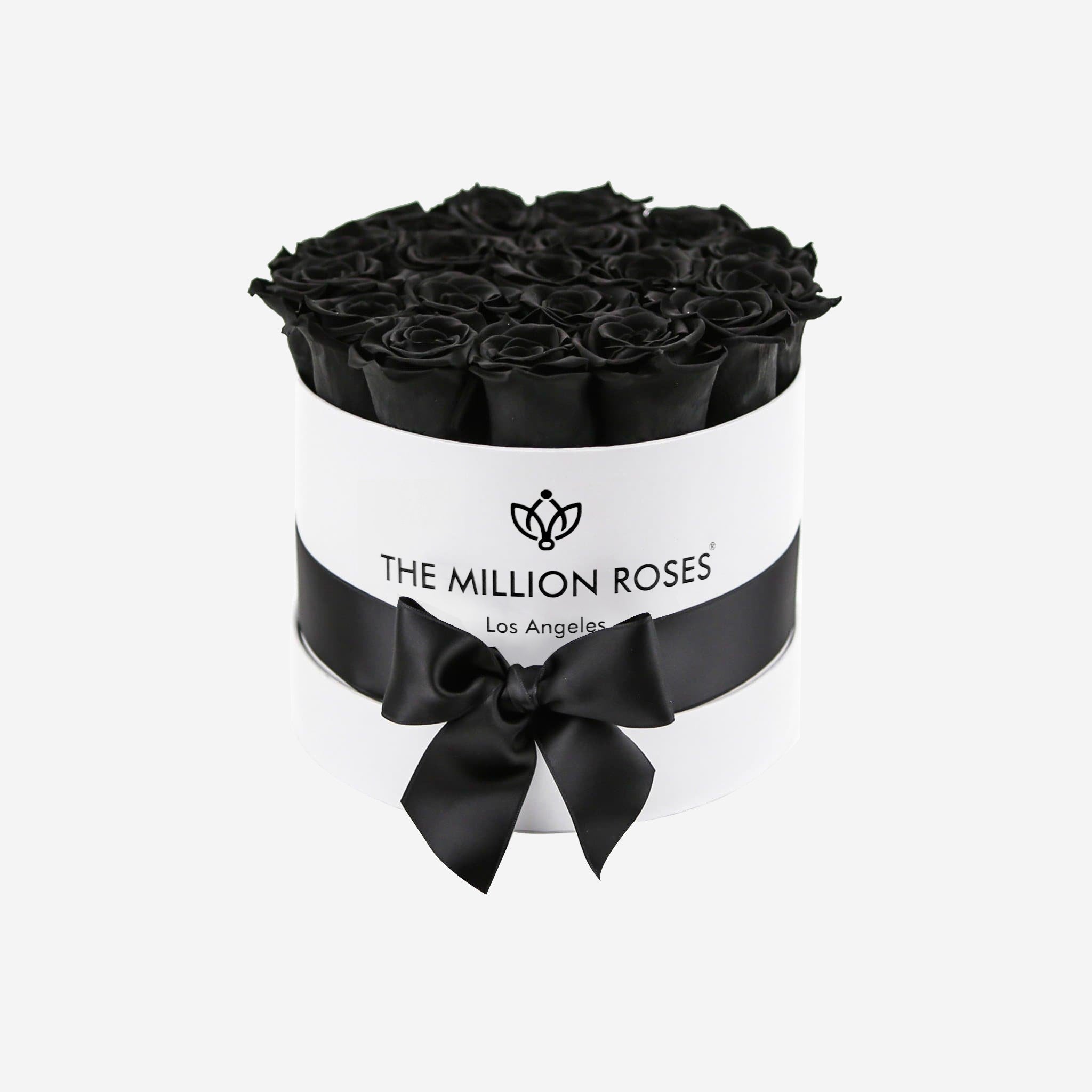 Classic White Box | Black Roses - The Million Roses