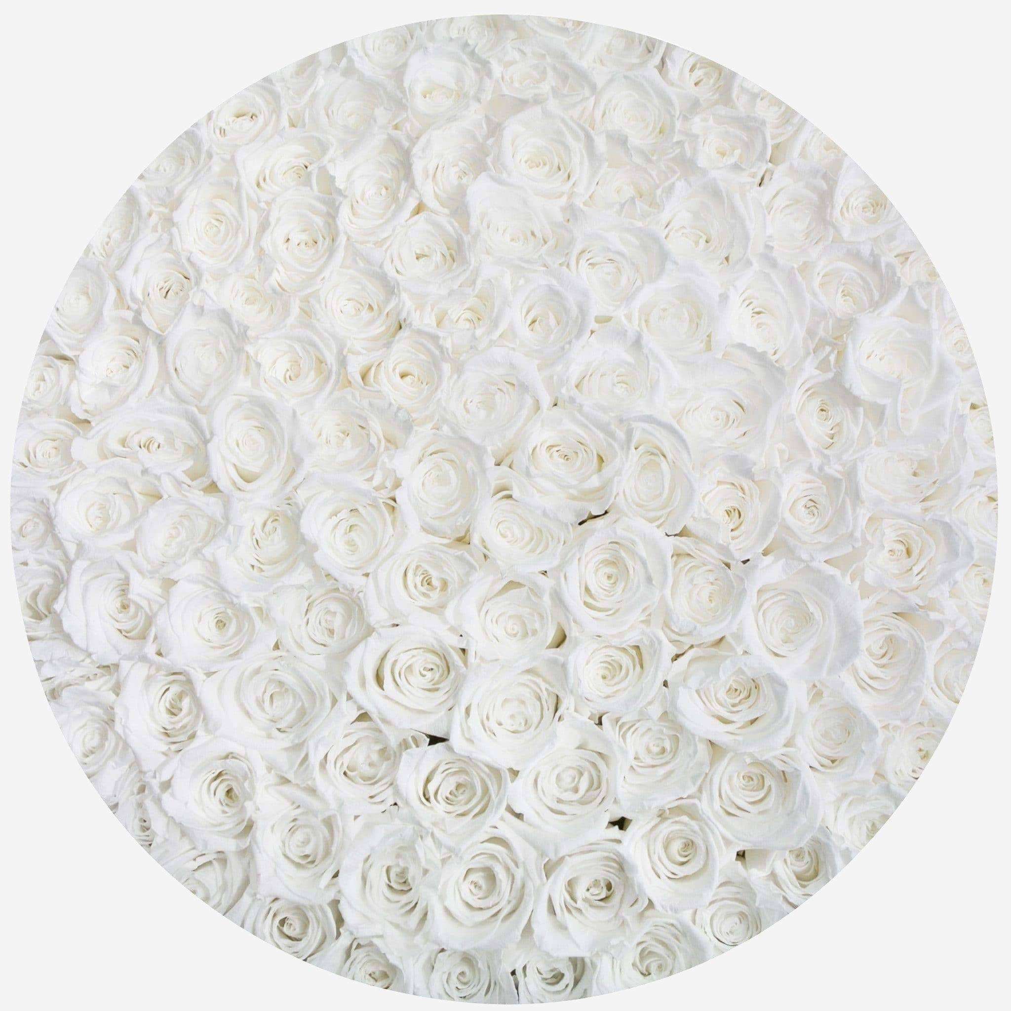 Deluxe Black Box | White Roses - The Million Roses