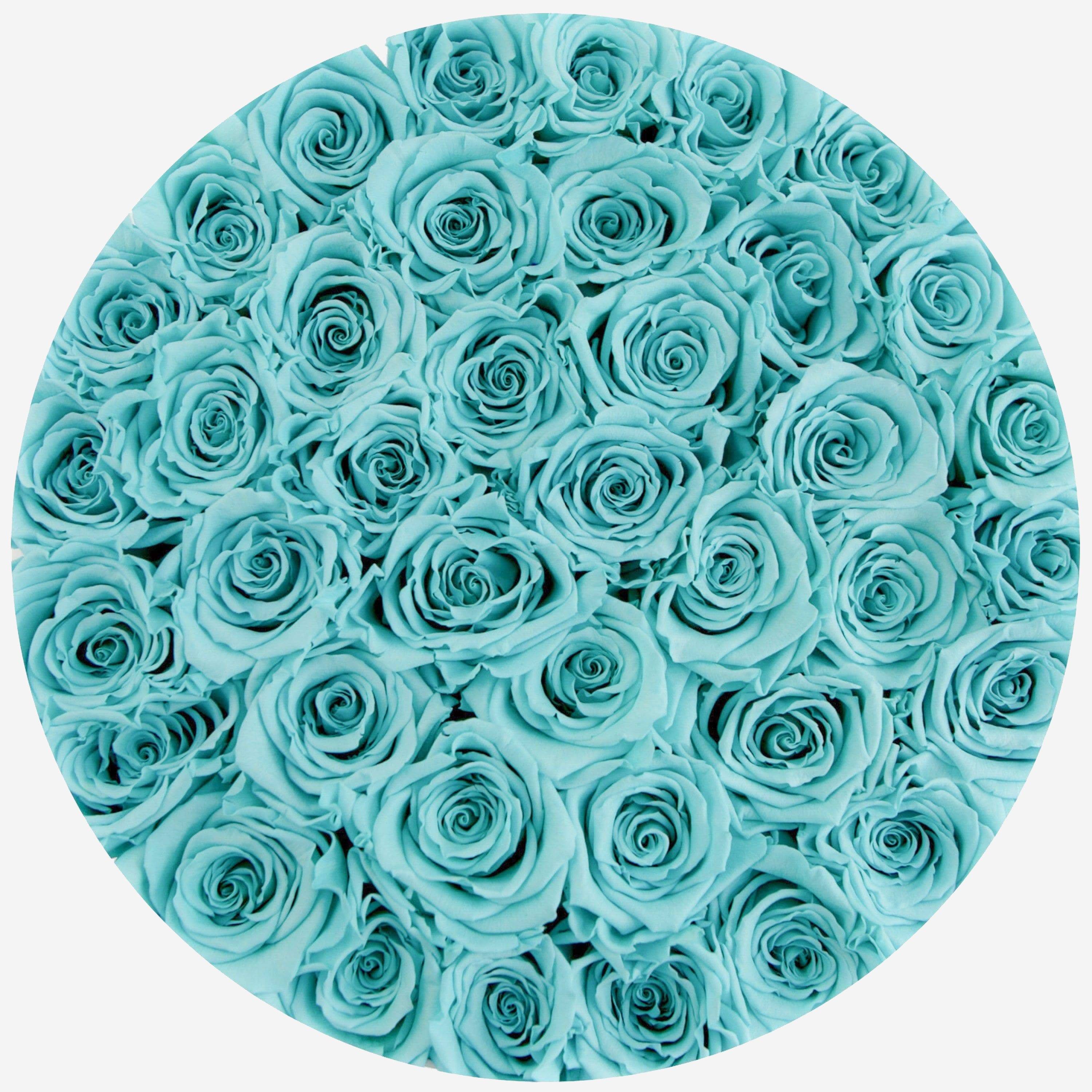 Supreme White Box | Turquoise Blue Roses - The Million Roses