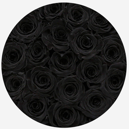 Classic White Box | Love Edition | Black Roses - The Million Roses