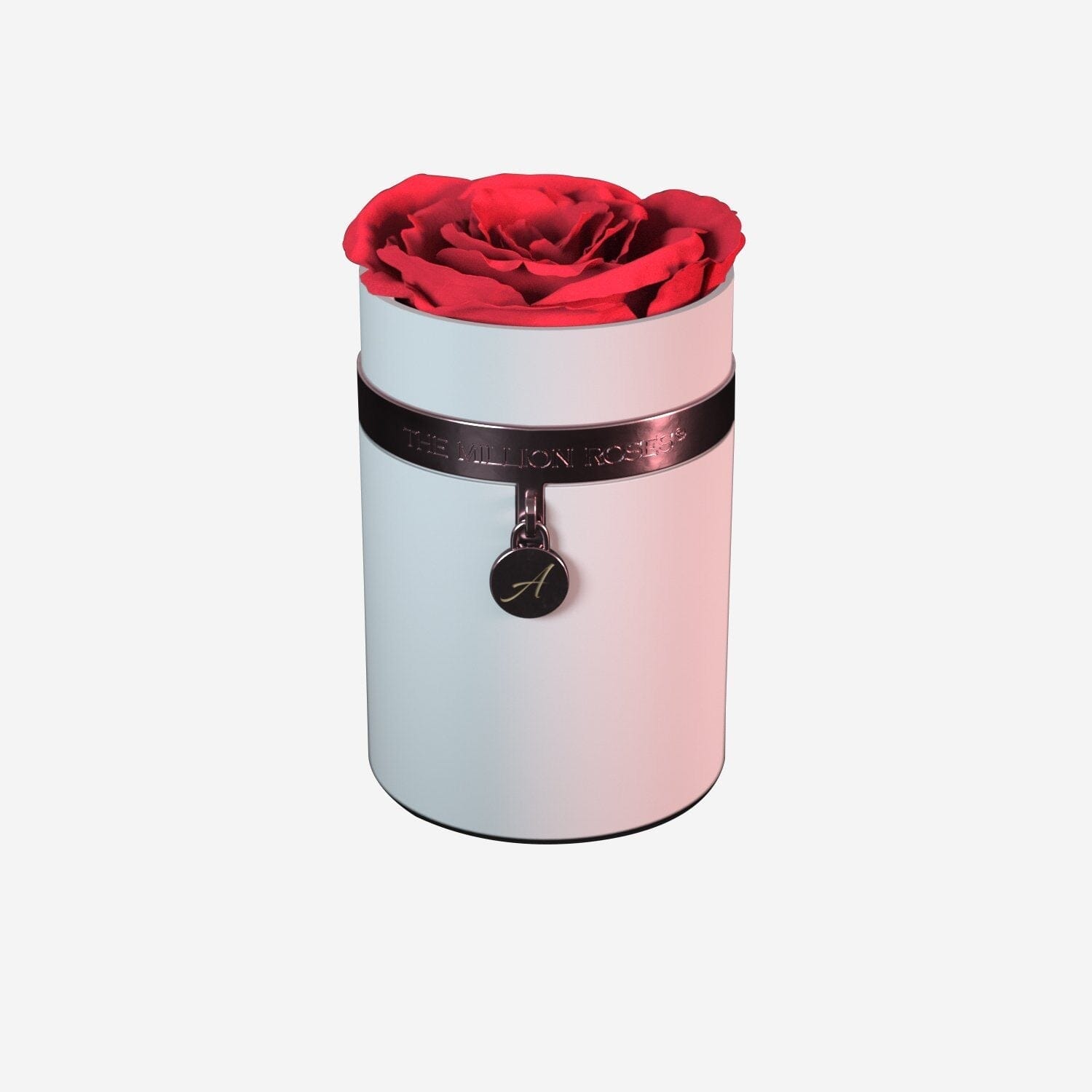 One in a Million™ Round White Box | Charm Edition | Coral Rose - The Million Roses