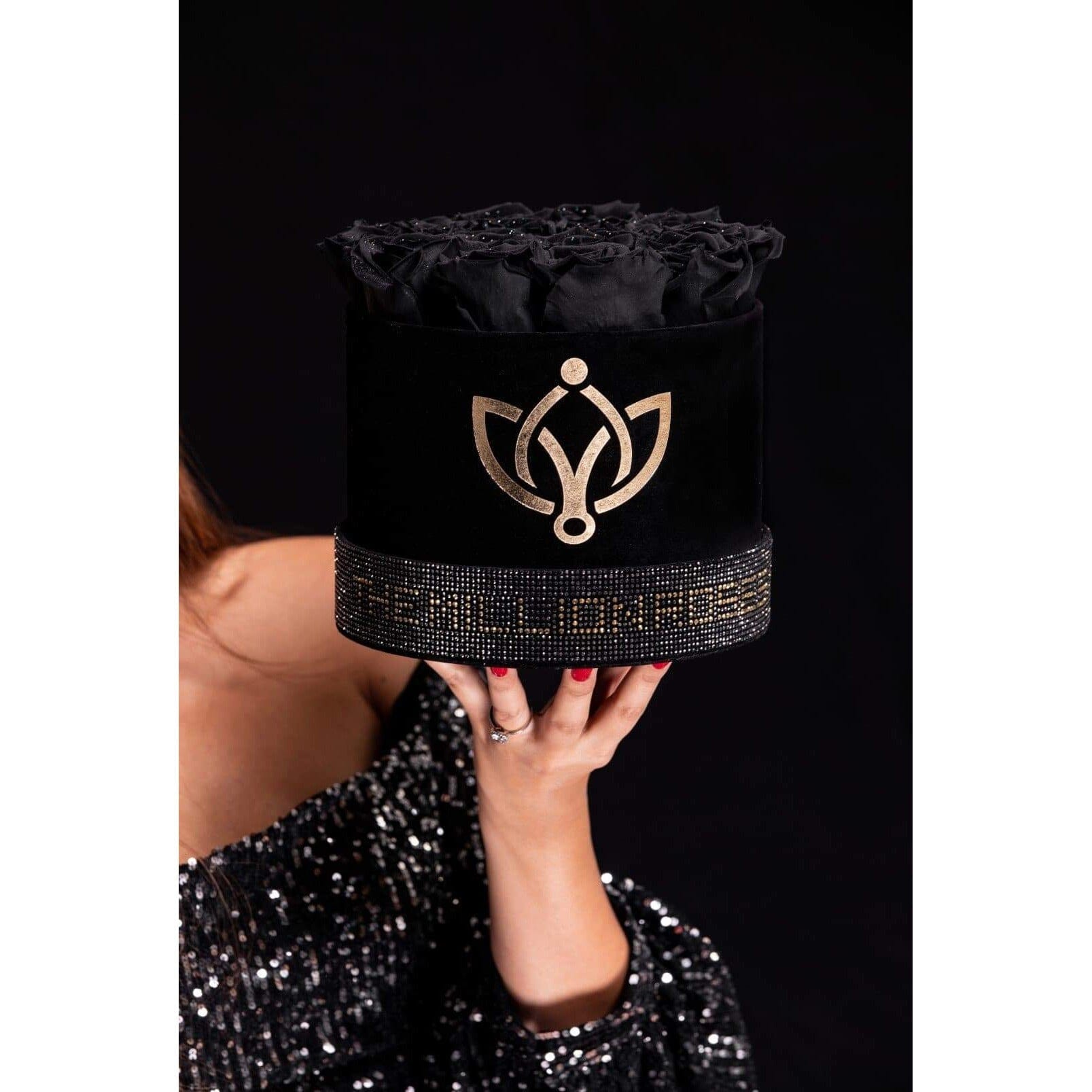 Classic Black Box | Crystal Edition | Black Roses - The Million Roses