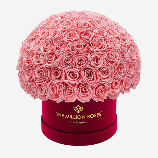 Supreme Bordeaux Suede Superdome Box | Light Pink Roses - The Million Roses