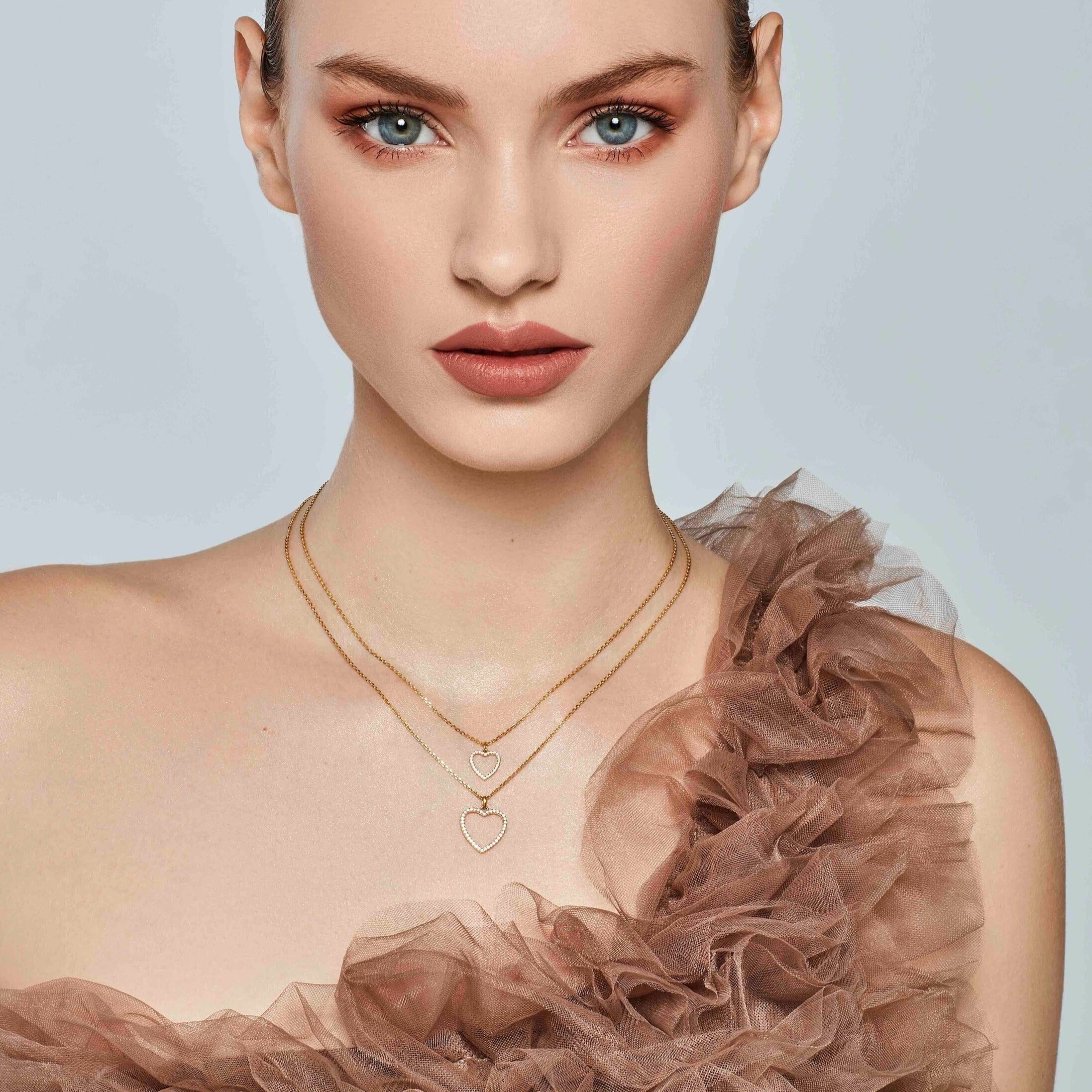 Love Nest Rosegold Pendant Necklace